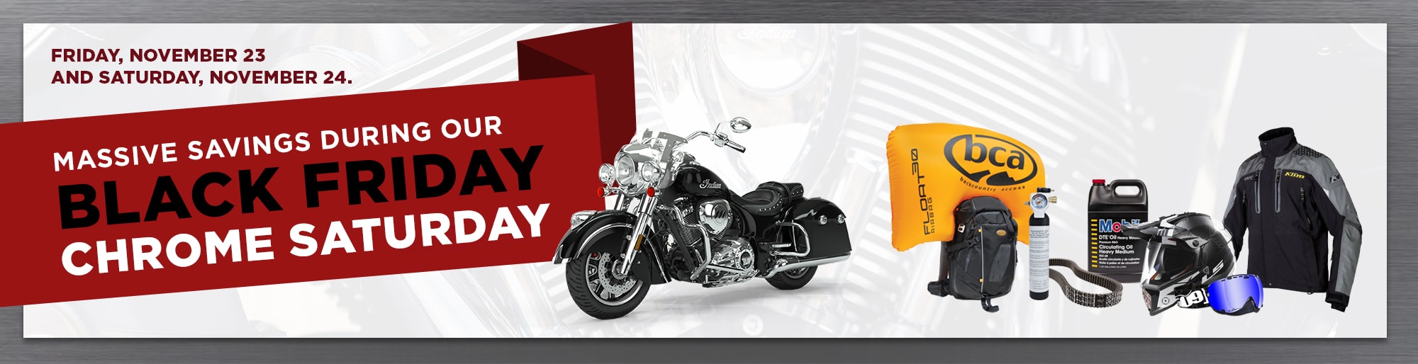Black Friday & Chrome Saturday Deals